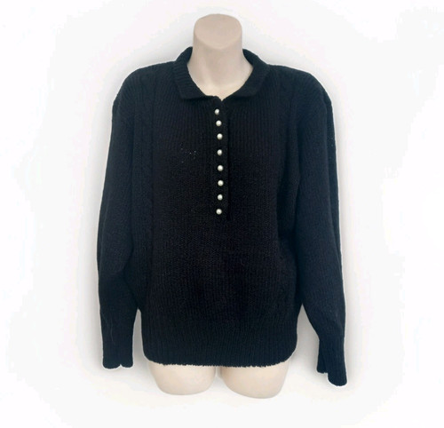 Vtg 80s classic woman black - woman,