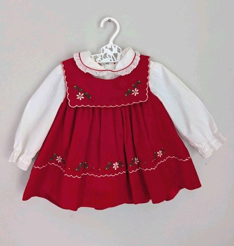 Vintage baby girl - baby, red