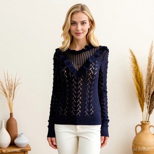 Coquette romantic jumper blue - coquette,
