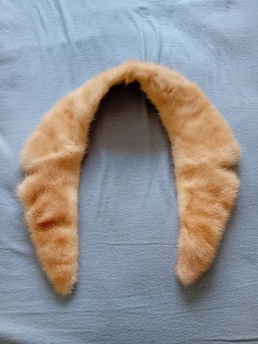 Vintage blonde mink real fur - mink,