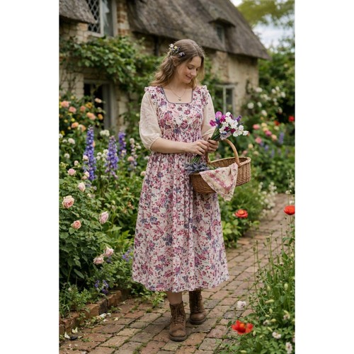 April cornell floral pinafore - april,