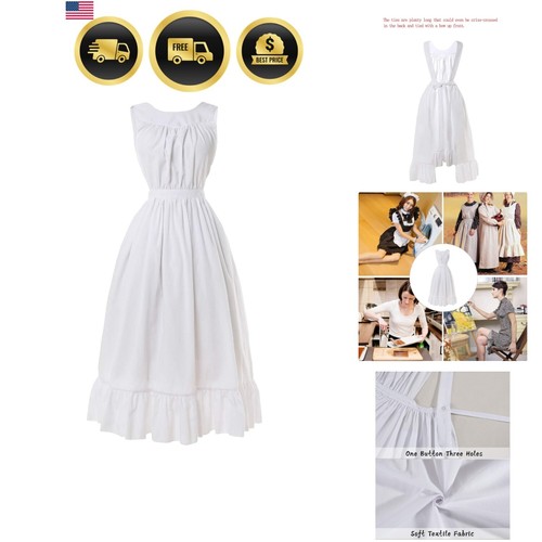 Vintage white ruffle - vintage, apron
