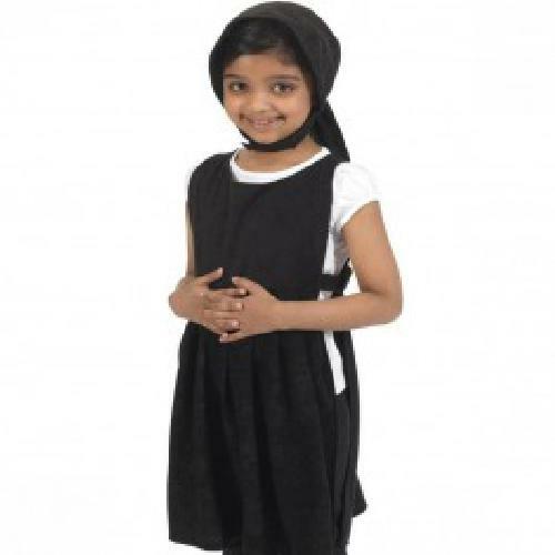 Black smock pinafore victorian - pinafore,