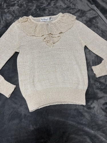 Vintage ruffle collar knit - ruffle,